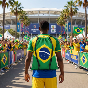 Sac à dos à cordon 2026 avec drapeau national (USA, Canada, Mexique) pour le Tournoi Mondial de Football – Sac de sport pour supporters - Product Image 4