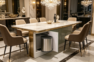 <span class=keywords><strong>Poubelle</strong></span> de cuisine encastrée Tekey avec couvercle, organisateur <span class=keywords><strong>sous</strong></span> <span class=keywords><strong>évier</strong></span>, <span class=keywords><strong>poubelle</strong></span> à bascule simple pour la maison - Product Image 4