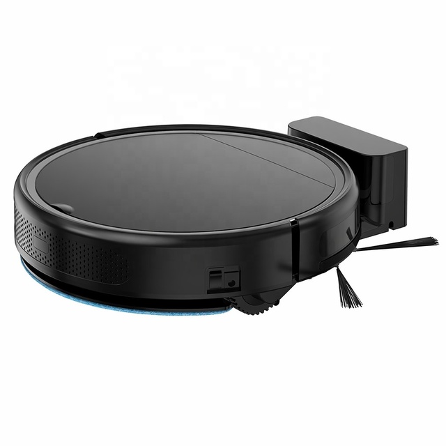 Smart Robot Vacuum Mop 2 in 1 2500Pa Suction Auto Return Dock Slim Design Black White Factory Direct Sale