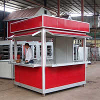 Conteneur personnalisé à soudure automatique, mini-maison préfabriquée, caserne de sécurité, kiosque de sécurité, poste de garde commercial, toilettes