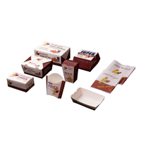 Envases Ecológicos para Comida Rápida: Cajas Personalizadas para Llevar Pollo Frito, Hamburguesas y Papas Fritas