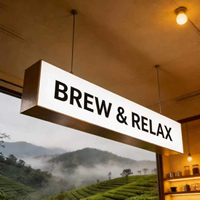 Letrero Publicitario para Tiendas con Pantalla LED Impermeable, Control de Aplicaciones para Reproducción de Video en Bucle, Personalizable