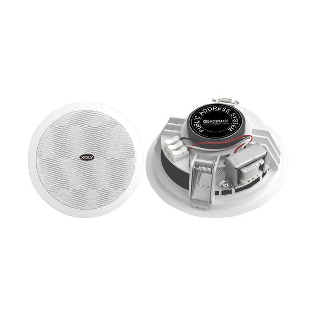 XIDLY-3W 6W High-quality ABS Material 70V 100V 6" in Ceiling Speaker for Large Indoor Public Areas