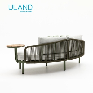 Conjunto de Muebles de Jardín para Exteriores, Aluminio, Tapicería de Tela, Ratán, Diseño Industrial para Patio, Villa, Salón - Product Image 6