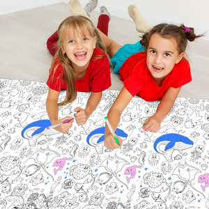 Tovaglia <span class=keywords><strong>di</strong></span> Carta per Pittura Fai-da-Te per Bambini, Non Tossica, per <span class=keywords><strong>Feste</strong></span> <span class=keywords><strong>di</strong></span> Ringraziamento e Attività Familiari, Uso Interno Portatile - Product Image 1