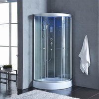 PTB Verre Trempé Cabine De Douche En Alliage D'aluminium Cadre Salle De Bains Douche Baignoire Combinaison Vapeur Salle De Douche