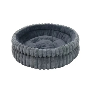 Cama de Lujo para Perros y Gatos, Tipo Cueva, de Terciopelo Suave, con Patrón de Malla Resistente, Estilo Moderno, Sostenible, Lavable, en Caja de Cartón - Product Image 3