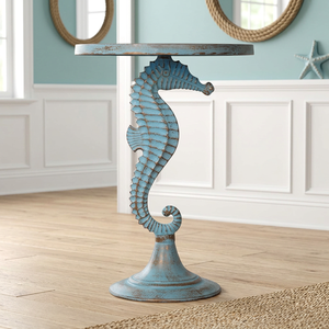 Jaffs Exports Seahorse Sculpture Table Handmade Aluminium Modern Eco-Friendly Durable Antique Weathering Finish Living Room - Product Image 2