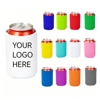 Manchon isotherme en néoprène personnalisé de 12 oz, couleur unie, pour canettes et boissons, vente en gros