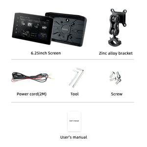 Nouveau HOT Écran intelligent portable IP67 étanche pour <span class=keywords><strong>moto</strong></span> avec CarPlay sans fil Android Auto 6,25 pouces DVR Navigation <span class=keywords><strong>GPS</strong></span> pour 5.0 - Product Image 1