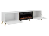 OEM Maßgefertigtes Modulares FSC-Zertifiziertes Modernes Minimalistisches Hochglanz Weiß/Kundenspezifische Farbe Holz-Wohnzimmermöbel-Set Elektrischer Fernseher