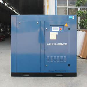 Kaishan BMVF90 90kw sekrup listrik kompresor udara Inverter untuk aplikasi pencahayaan, 120hp tingkat industri Motor hemat energi - Product Image 3