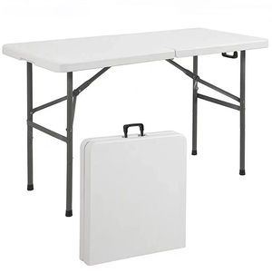 4ft 6ft 8ft Portable Plastic Folding Dining Table for picnic outdoor