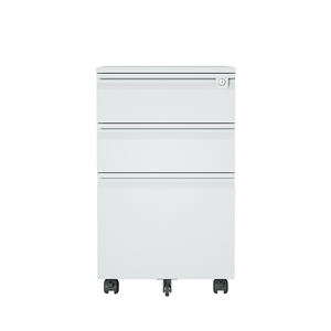 Armoire de classement mobile à 3 tiroirs multicolores en acier et armoire de rangement de bureau du fabricant - Product Image 2