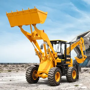 HENGWANG HW15-26 4*4 drive retro excavator front end loader for compact tractor