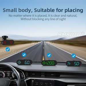 G9 Auto HUD GPS Affichage Tête Haute (HUD) Compteur de Vitesse de Voiture avec Boussole Horloge Distance de Conduite Alarme de Sécurité Accessoires Électroniques - Product Image 4