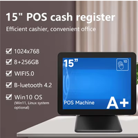 Оптовая продажа 15-дюймовых моноблочных POS-систем с емкостным сенсорным экраном, ОС Windows, процессорами Intel J6412, 4 ГБ ОЗУ, 64 ГБ SSD, Wi-Fi (OEM/ODM)