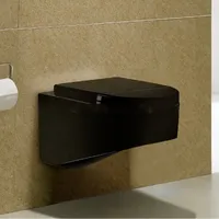 مراحيض معلقة سوداء معلقة على الحائط من الشركة المصنعة في الصين مراحيض غير منتظمة معلقة على الحائط