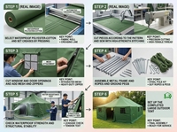 Grande tente extérieure de refuge de secours en cas de catastrophe imperméable de pavillon d'hiver pour la catastrophe d'incendie de tremblement de terre