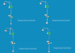 <span class=keywords><strong>Lavaojos</strong></span> de Emergencia de Acero Inoxidable 304 de Alta Resistencia, Montado en el Suelo, Resistente a Impactos, Diseño Contemporáneo, para Escuelas, Fábricas y Laboratorios - Product Image 6