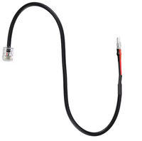 Cordon d'alimentation RJ11 12V radar de voiture enregistreur de conduite de chien électronique câble de charge abaisseur intégré