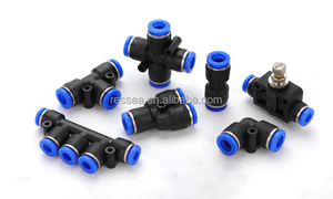 Pnömatik hızlı bağlantı PU düz PG PEG PW değişken çap PE PY üç yollu gaz borusu hızlı Insert 4 6 8 10-8mm - Product Image 3