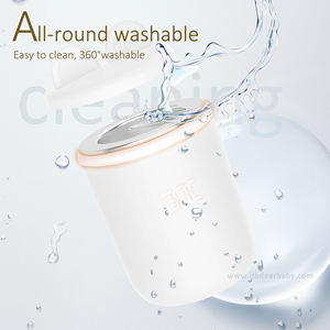 Calentador de biberones móvil <span class=keywords><strong>Nutri</strong></span> con logotipo personalizado, calentador de biberones portátil inalámbrico eléctrico a prueba de fugas con luz nocturna - Product Image 3