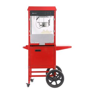 Máquina de Palomitas Comercial HENDI con Carrito 220-240V/1155W 940x510x1553mm Roja - Product Image 1