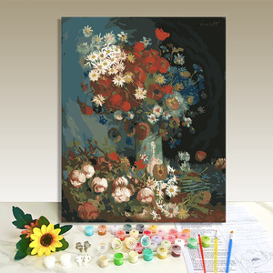Painting by Numbers Kit Landscape Canvas Art Digital Printed Rectangle Handmade Modern Flower Home Decor 40x50cm - Product Image 1