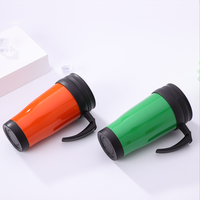 Populaire transparent 16oz 24oz boisson lait café double couche en plastique portable paille tasse 32 oz tasses en plastique