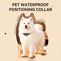 Collier de suivi GPS anti-perte pour animaux de compagnie compatible avec AirTag, étanche, Bluetooth, stockage 256 Go pour chats et chiens, Android et iOS