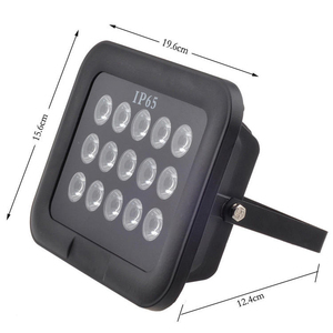 15 LED CCTV IR ไฟ LED อินฟราเรดการมองเห็นได้ในเวลากลางคืนไฟ LED ส่องสว่าง IP65 กันน้ำสำหรับกล้องรักษาความปลอดภัย - Product Image 4