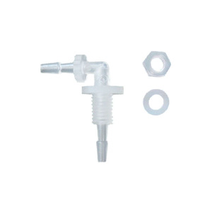 Plastic Hose Quick Connect Elbow 2.4 M6 2.4 Through Plate With Nut And <b>Washer</b> For Plumbing Hoses - Product Image 1