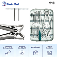 Système de plaques de blocage ALPS-S de 2,4 mm pour usage vétérinaire, kit d'instruments chirurgicaux orthopédiques pour la fixation des fractures chez les petits animaux