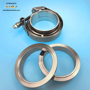 Set Klem V-Band JTLD 2,5 Inci Heavy Duty dengan Set Flens untuk 2 Sambungan Knalpot - Product Image 6