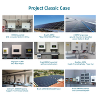 Sistema Completo de Almacenamiento de Energía Solar de 5000W 38KW 10KW 15KW, Kit de Generación de Energía Eléctrica con Panel Solar Híbrido