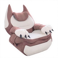 Fauteuil de salon moderne en tissu velours, fauteuil inclinable relaxant avec support pour téléphone