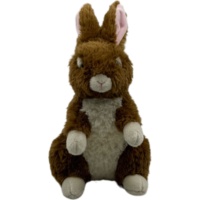 Vente chaude Petits lapins bruns et blancs Jouets en peluche personnalisables