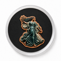 Médaille de collection américaine Liberty Challenge Coin en cuivre pur .999 de 1 oz, découpée, avec relief 3D et impression UV couleur