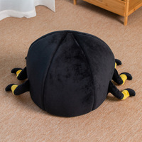 Lit pour chat Spider, hiver, chaud, écologique, résistant aux griffures, semi-fermé, noir, nid pour chat et chien, mignon, en peluche, solide, confortable