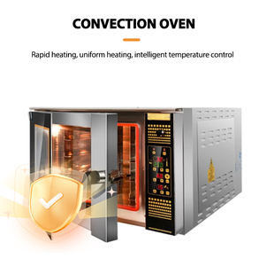 상업용 5 트레이 빠른 베이킹 식품 그릴 대류 빵 내장 토스터 가스 전기 오븐 - Product Image 2