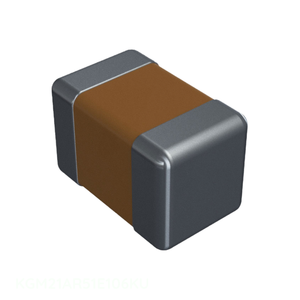 ตัวเก็บประจุเซรามิก CER 10 UF 25V X5R 0805ฝาครอบของแท้ตัวเก็บประจุ KGM21AR51E106KU 10 UF 0805 (2012เมตริก) MLCC แบบดั้งเดิม - Product Image 1
