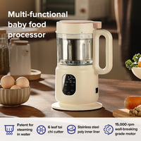 Robot culinaire électrique 4-en-1 Babytop en promotion, sans BPA, à motifs imprimés, avec poignée, pour repas et purées