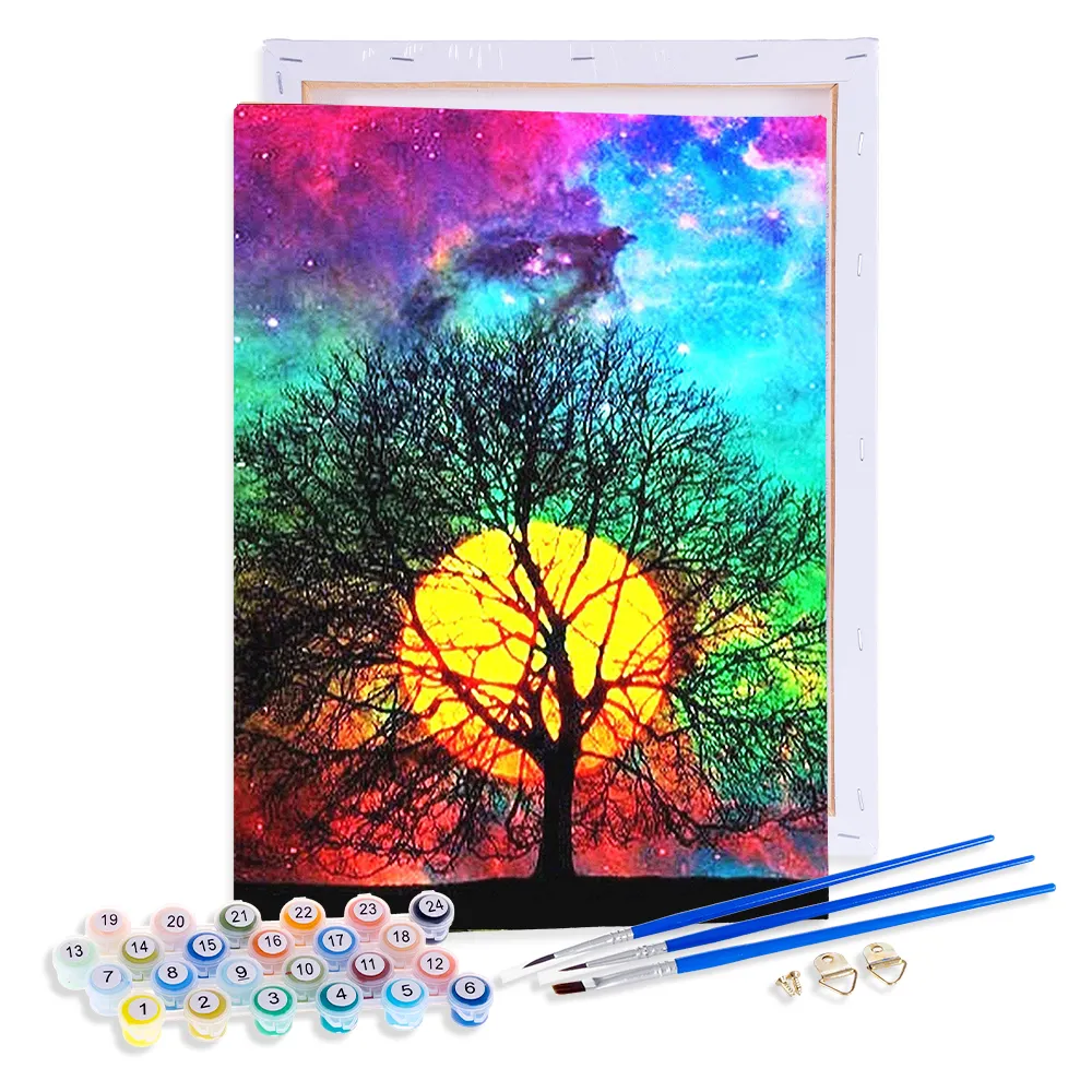 New Product Ideas Modern Oil Painting By Number Kit 100% Handpainted Canvas Printing Art Oil Custom Paint By Numbers For Adults