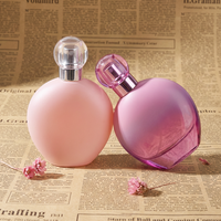 Flacon de parfum vide en verre de luxe rechargeable rond de 100 ml, personnalisable en gros par le fournisseur Anding (OEM)