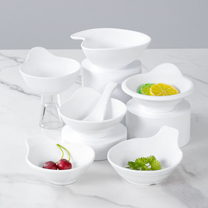 Melamine Small Bowls White Plastic Rice Soup Dipping <b>Sauce</b> Condiment Bowls For Restaurant Hotel Coffee Tea Service - Product Image 2