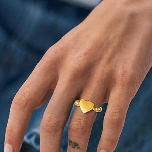 Fashion Jewelry <b>Ring</b> For Women Fine Jewelry <b>Ring</b> Stainless Steel Jewelry <b>Ring</b> Gold Plated Jewelry Engagement <b>Ring</b> Heart Shaped - Product Image 3