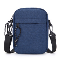 Sac à bandoulière unisexe petit et imperméable avec fermeture éclair, sac de poitrine minimaliste pour hommes et femmes, tendance décontractée en polyester