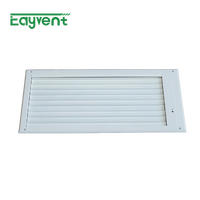 Grille d'aération extérieure moderne en plastique à persiennes 300x300 carrée pour système CVC, idéale pour sous-sol et atelier - Vente en gros