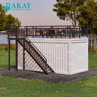 Maison modulaire Bâtiments en acier convertis Fast Food Cafe Coffee Shop Mobile Bar Container Restaurant